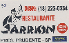 2642  SP  02/02  Restaurante SARRION Tir.10.000 Interp. 30C