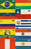 06825  PE  01/00  Bandeiras dos Países Sulamericanos (10 Cartões ) Tir. 50.000 Interp. 30C