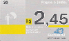 587  SERC  03/10  Pague o Justo ( 58805 ) Tir. 100.000 Interp. 20C