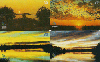 11951  MS   Por do Sol no Pantanal ( 4 cartões ) ICE 30C