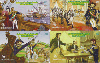 04230A  SC  08/04  Independência do Brasil ( 4 cartões ) Tir. 753.413 Interp. 40C