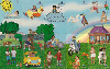 1841  RJ  09/00  Dia das Crianças ( 10 cartões ) Tir. 150.000 ABNC 30C  ( Puzzle )