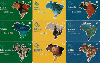 A-8  BT  04/00  Série Brasil 500  ( 9 cartões )  Tir. 5.000 ICE 30C ( C/ CARIMBO )