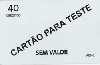 22457  Cartão para Teste 40 Créditos ABNC ( Fundo Cinza )  ( CHEIO ) )